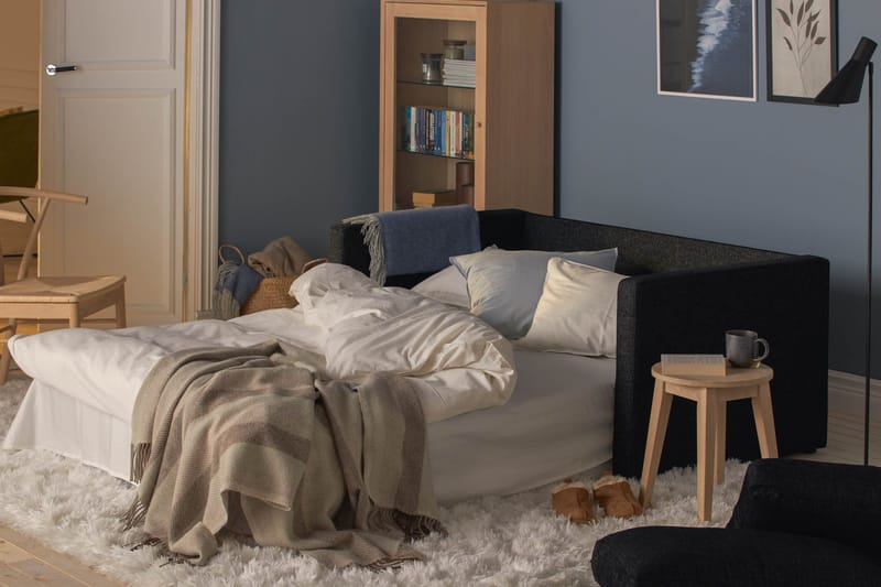 Willhelm Liten Bäddsoffa 2-sits Framåtbäddad - Mörkgrå - Möbler - Vardagsrum - Bäddsoffor - 2-sits bäddsoffa