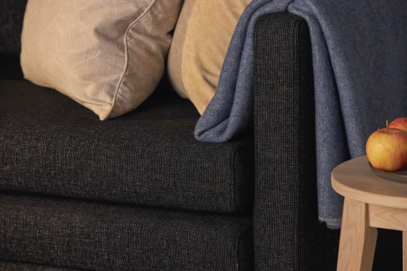 Willhelm Liten Bäddsoffa 2-sits Framåtbäddad - Mörkgrå - Möbler - Vardagsrum - Bäddsoffor - 2-sits bäddsoffa