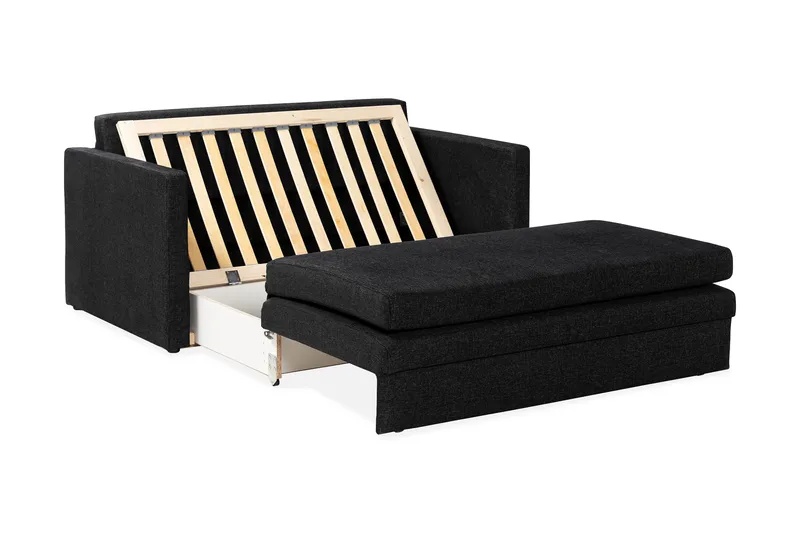 Willhelm Liten Bäddsoffa 2-sits Framåtbäddad - Mörkgrå - Möbler - Vardagsrum - Bäddsoffor - 2-sits bäddsoffa