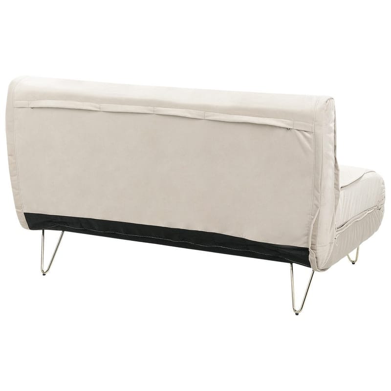 2-sits soffa Vestfold - Beige, guld - Möbler - Vardagsrum - Bäddsoffor