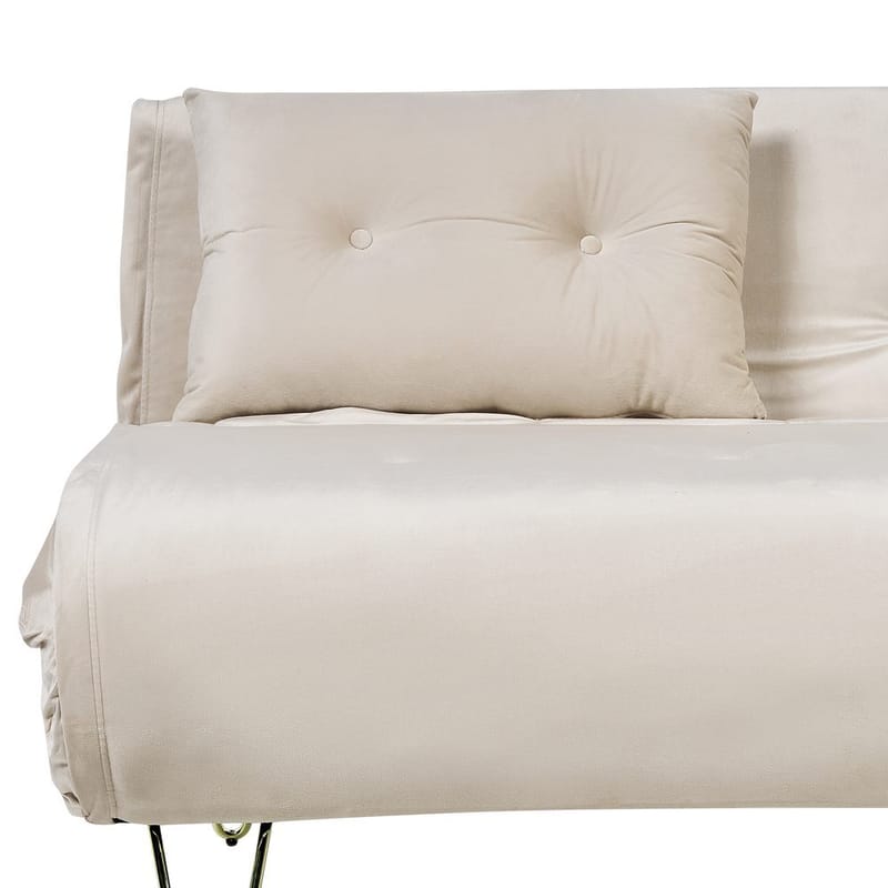 2-sits soffa Vestfold - Beige, guld - Möbler - Vardagsrum - Bäddsoffor