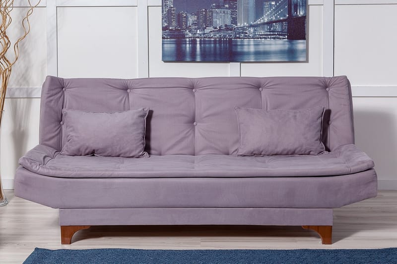 AMINAT Bäddsoffa 3-sits Grå - Möbler - Vardagsrum - Bäddsoffor - 3-sits bäddsoffa