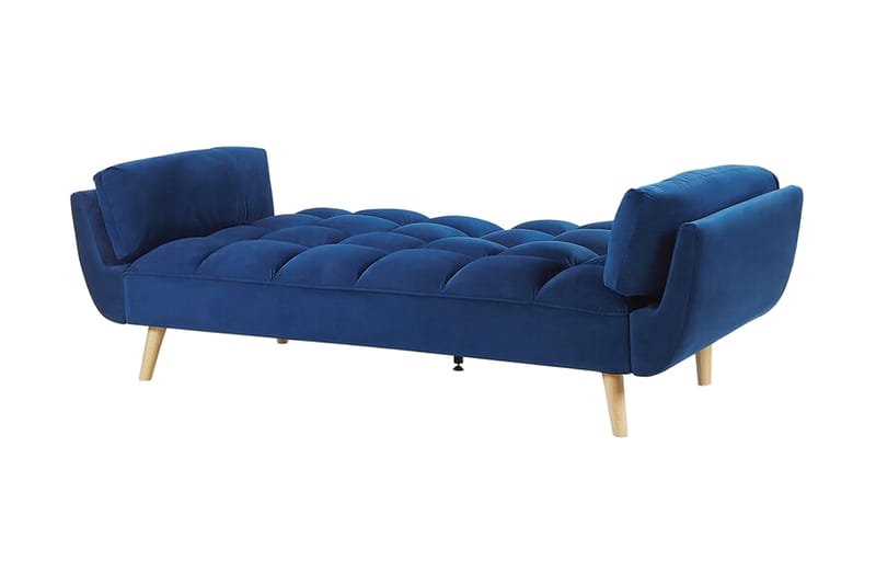 Asaby 3-sits Bäddsoffa - Sammet/Mörkblå - Möbler - Vardagsrum - Bäddsoffor - 3-sits bäddsoffa