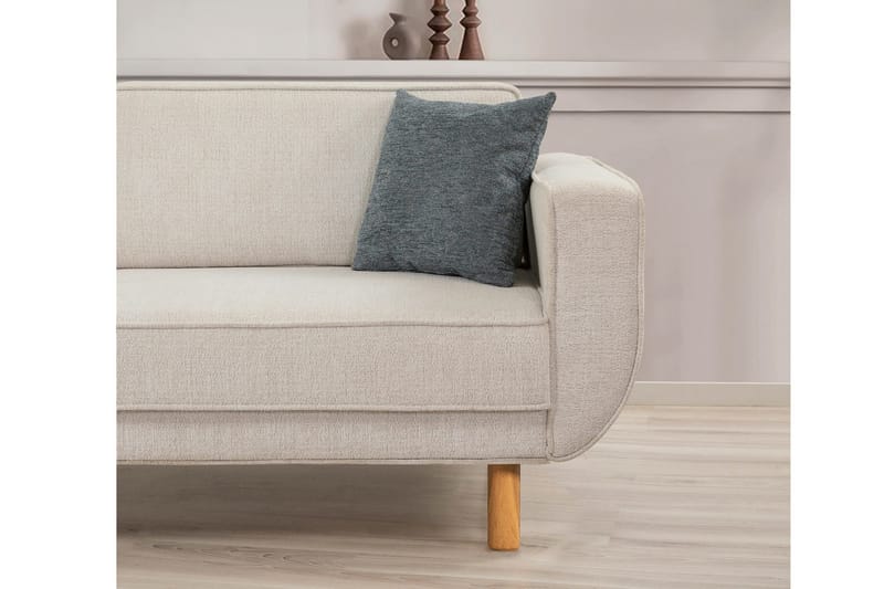 Austen 3-sits Bäddsoffa - Creme - Möbler - Vardagsrum - Bäddsoffor - 3-sits bäddsoffa