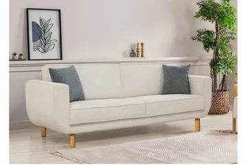 Austen 3-sits Bäddsoffa - Creme - Möbler - Vardagsrum - Bäddsoffor - 3-sits bäddsoffa