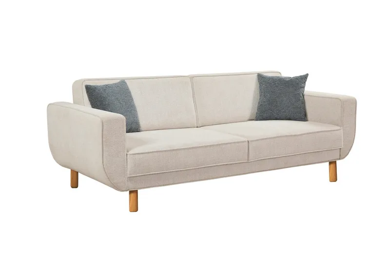 Austen 3-sits Bäddsoffa, Creme