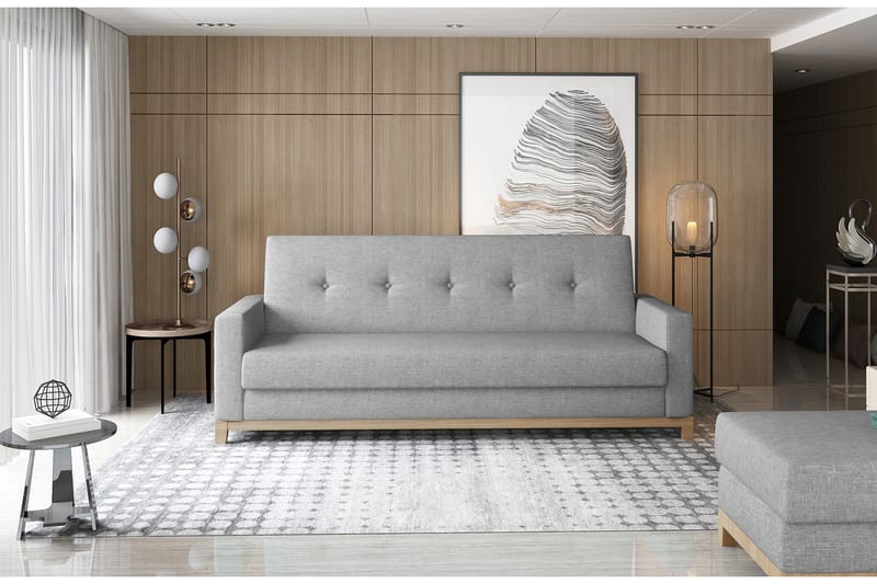 CITLALLI 3-sits Bäddsoffa Grå - Möbler - Vardagsrum - Bäddsoffor - 3-sits bäddsoffa