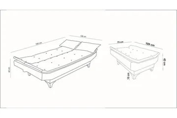 Elsis Bäddsoffa 3-sits - Grå - Möbler - Vardagsrum - Bäddsoffor - 3-sits bäddsoffa