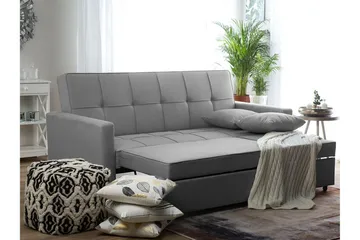 Glomma Bäddsoffa 207 cm - Grå - Möbler - Vardagsrum - Bäddsoffor - 3-sits bäddsoffa