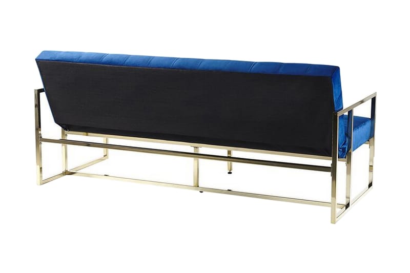 GRIMSARBO 3-sits Bäddsoffa Sammet/Marinblå - Möbler - Vardagsrum - Bäddsoffor - 3-sits bäddsoffa