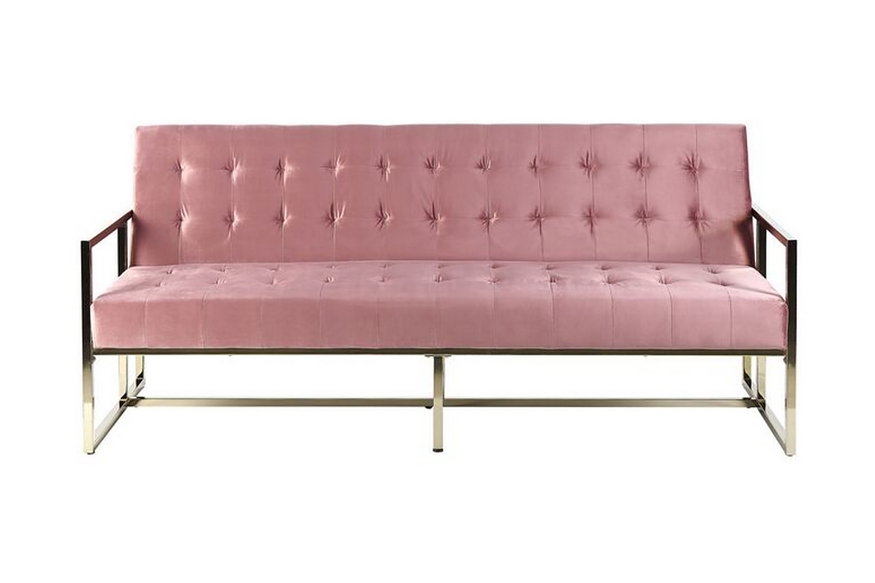 grimsarbo 3-sits bäddsoffa sammet/rosa -