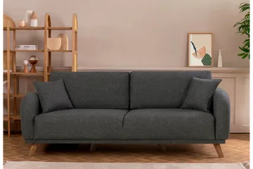 Malkiat Bäddsoffa - Antracit - Möbler - Vardagsrum - Bäddsoffor - 3-sits bäddsoffa