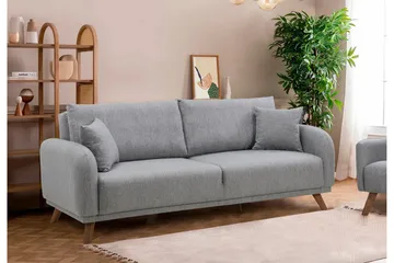 Malkiat Bäddsoffa - Grå - Möbler - Vardagsrum - Bäddsoffor - 3-sits bäddsoffa