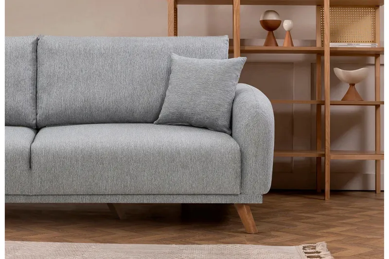 Malkiat Bäddsoffa - Grå - Möbler - Vardagsrum - Bäddsoffor - 3-sits bäddsoffa