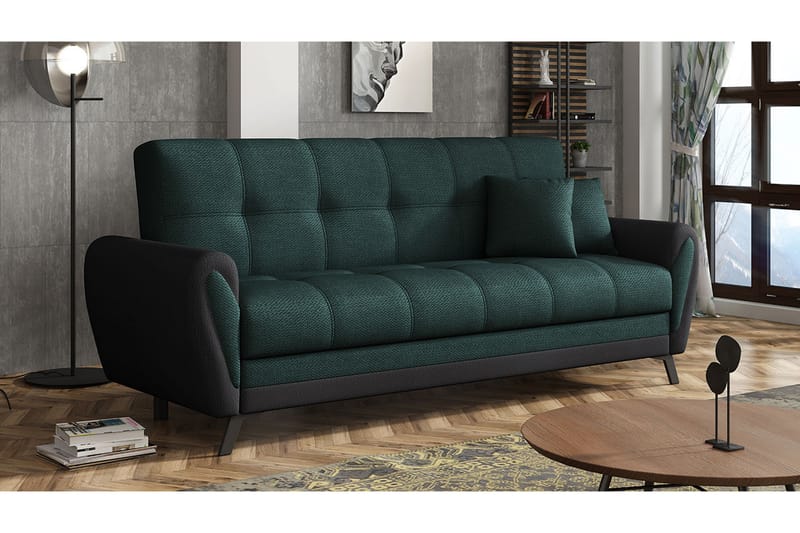 MARANGA 3-sits Bäddsoffa - Grön - Möbler - Vardagsrum - Bäddsoffor - 3-sits bäddsoffa