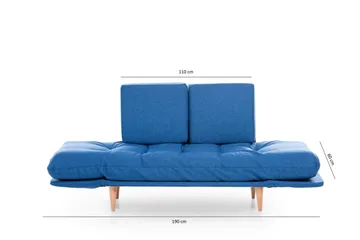 Mezonzo 3-sits Bäddsoffa - Blå - Möbler - Vardagsrum - Bäddsoffor - 3-sits bäddsoffa