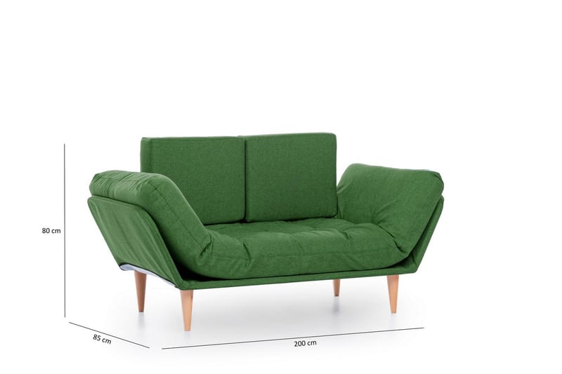 Mezonzo 3-sits Bäddsoffa - Grön - Möbler - Vardagsrum - Bäddsoffor - 3-sits bäddsoffa
