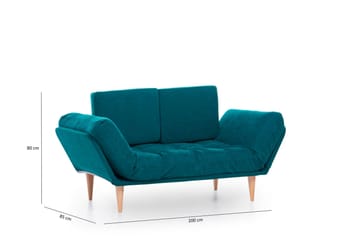 Mezonzo 3-sits Bäddsoffa - Grön - Möbler - Vardagsrum - Bäddsoffor - 3-sits bäddsoffa
