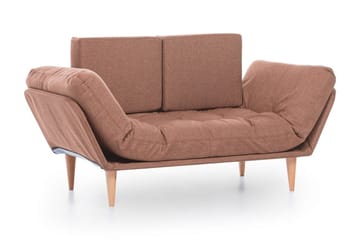 Mezonzo 3-sits Fällbar Längsbäddad Bäddsoffa 70x200 cm i Tyg - Brun - Möbler - Vardagsrum - Bäddsoffor - 3-sits bäddsoffa