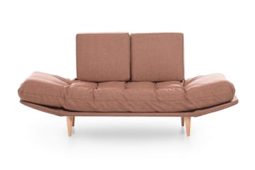 Mezonzo 3-sits Fällbar Längsbäddad Bäddsoffa 70x200 cm i Tyg - Brun - Möbler - Vardagsrum - Bäddsoffor - 3-sits bäddsoffa