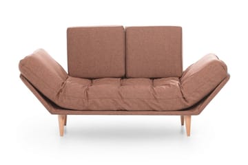 Mezonzo 3-sits Fällbar Längsbäddad Bäddsoffa 70x200 cm i Tyg - Brun - Möbler - Vardagsrum - Bäddsoffor - 3-sits bäddsoffa