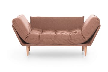 Mezonzo 3-sits Fällbar Längsbäddad Bäddsoffa 70x200 cm i Tyg - Brun - Möbler - Vardagsrum - Bäddsoffor - 3-sits bäddsoffa