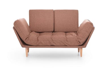 Mezonzo 3-sits Fällbar Längsbäddad Bäddsoffa 70x200 cm i Tyg - Brun - Möbler - Vardagsrum - Bäddsoffor - 3-sits bäddsoffa