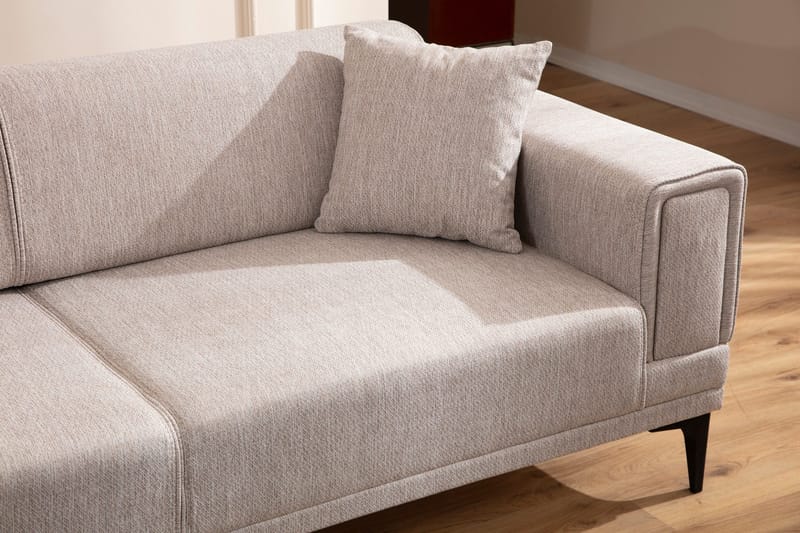 Naoko 3-sits Bäddsoffa - Ljusbrun - Möbler - Vardagsrum - Bäddsoffor - 3-sits bäddsoffa