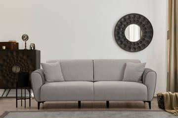 Rebelo 3-sits Bäddsoffa - Grå - Möbler - Vardagsrum - Bäddsoffor - 3-sits bäddsoffa