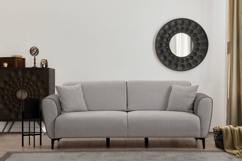 Rebelo 3-sits Bäddsoffa - Grå - Möbler - Vardagsrum - Bäddsoffor - 3-sits bäddsoffa