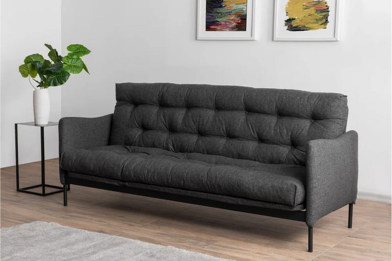 Renge Bäddsoffa - Mörkgrå - Möbler - Vardagsrum - Bäddsoffor - 3-sits bäddsoffa