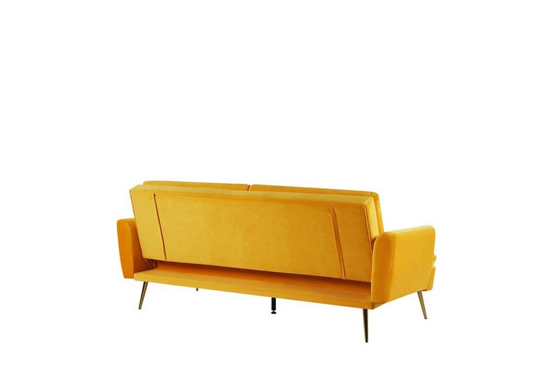 SAKSERUD 3-sits Bäddsoffa Sammet/Gul - Möbler - Vardagsrum - Bäddsoffor - 3-sits bäddsoffa