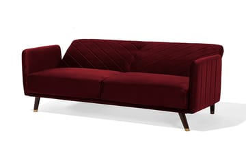 Senja Bäddsoffa 200 cm - Röd - Möbler - Vardagsrum - Bäddsoffor - 3-sits bäddsoffa