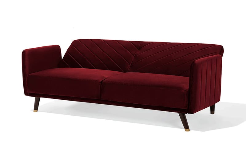 Senja Bäddsoffa 200 cm - Röd - Möbler - Vardagsrum - Bäddsoffor - 3-sits bäddsoffa