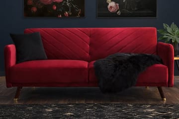Senja Bäddsoffa 200 cm - Röd - Möbler - Vardagsrum - Bäddsoffor - 3-sits bäddsoffa