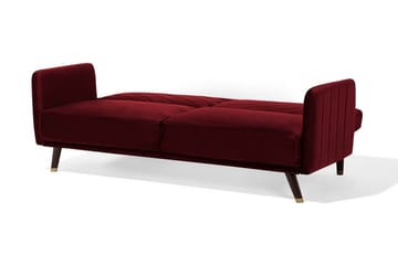 Senja Bäddsoffa 200 cm - Röd - Möbler - Vardagsrum - Bäddsoffor - 3-sits bäddsoffa
