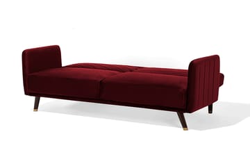 Senja Bäddsoffa 200 cm - Röd - Möbler - Vardagsrum - Bäddsoffor - 3-sits bäddsoffa
