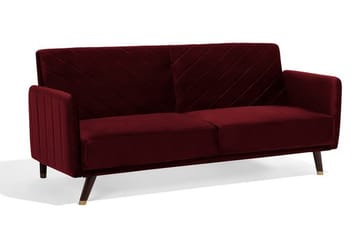 Senja Bäddsoffa 200 cm - Röd - Möbler - Vardagsrum - Bäddsoffor - 3-sits bäddsoffa