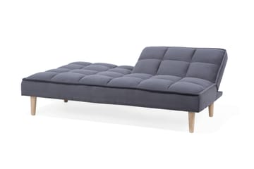 Siljan 3-sits Kvadratsydd Bäddsoffa 177 cm i Sammet - Grå - Möbler - Vardagsrum - Bäddsoffor - 3-sits bäddsoffa