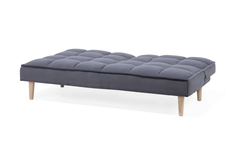 Siljan 3-sits Kvadratsydd Bäddsoffa 177 cm i Sammet - Grå - Möbler - Vardagsrum - Bäddsoffor - 3-sits bäddsoffa