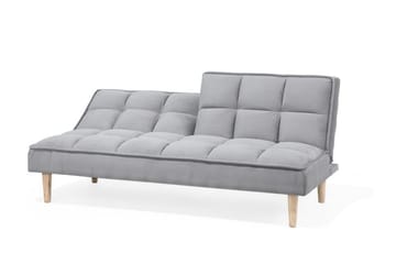 Siljan 3-sits Rektangulär Längsbäddad Bäddsoffa 105x177 cm i Tyg - Grå - Möbler - Vardagsrum - Bäddsoffor - 3-sits bäddsoffa