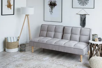 Siljan Bäddsoffa 177 cm - Grå - Möbler - Vardagsrum - Bäddsoffor - 3-sits bäddsoffa