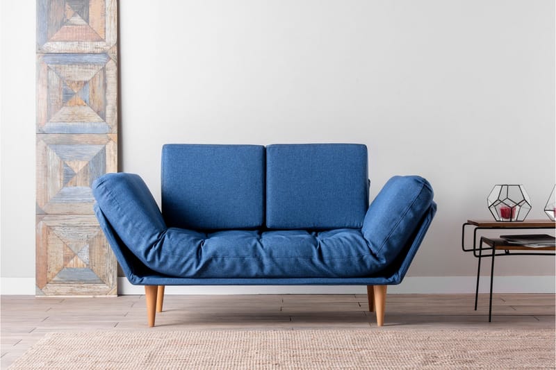 TURIELLOS 3-sits Bäddsoffa Blå - Möbler - Vardagsrum - Bäddsoffor - 3-sits bäddsoffa