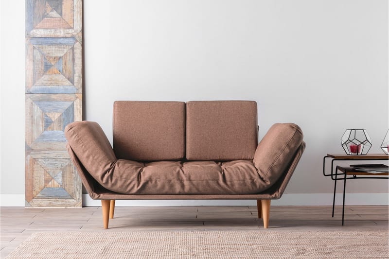 TURIELLOS 3-sits Bäddsoffa Brun - Möbler - Vardagsrum - Bäddsoffor - 3-sits bäddsoffa