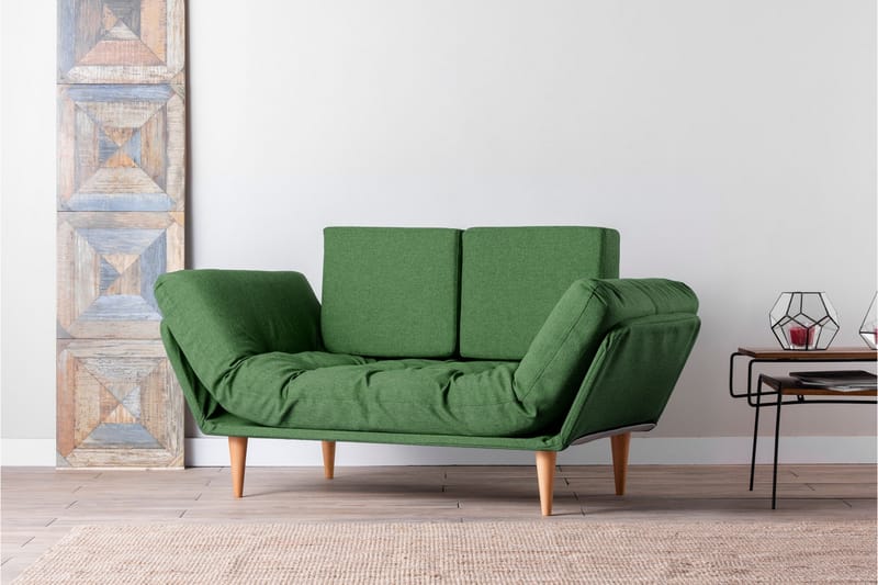 TURIELLOS 3-sits Bäddsoffa Grön - Möbler - Vardagsrum - Bäddsoffor - 3-sits bäddsoffa