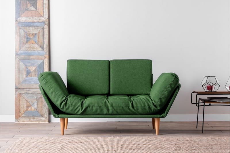 TURIELLOS 3-sits Bäddsoffa Grön - Möbler - Vardagsrum - Bäddsoffor - 3-sits bäddsoffa