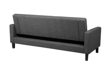 Vehkoo 3-sits Bäddbar Längsbäddad Bäddsoffa 108x178 cm i Tyg - Grå - Möbler - Vardagsrum - Bäddsoffor - 3-sits bäddsoffa