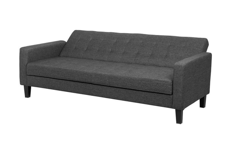 Vehkoo 3-sits Bäddbar Längsbäddad Bäddsoffa 108x178 cm i Tyg - Grå - Möbler - Vardagsrum - Bäddsoffor - 3-sits bäddsoffa