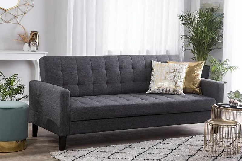 Vehkoo Bäddsoffa 200 cm - Grå - Möbler - Vardagsrum - Bäddsoffor - 3-sits bäddsoffa