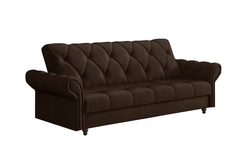 3-sits Denegal Bäddsoffa Mörkbrun - Möbler - Vardagsrum - Bäddsoffor